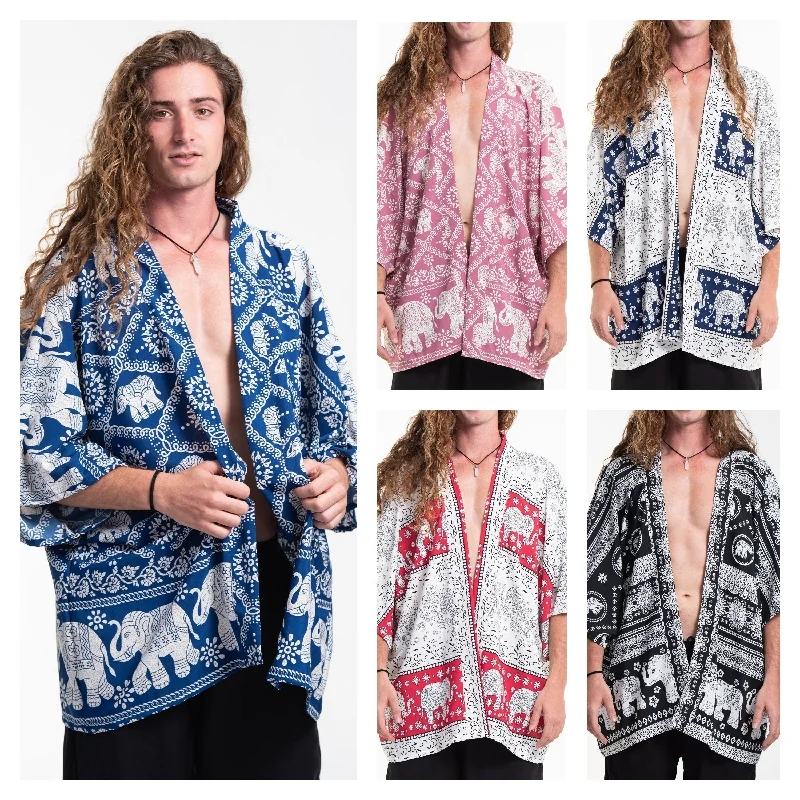 Assorted set of 5 Unisex Kimono Cardigan Machine Wash Dry Clean Hand Wash