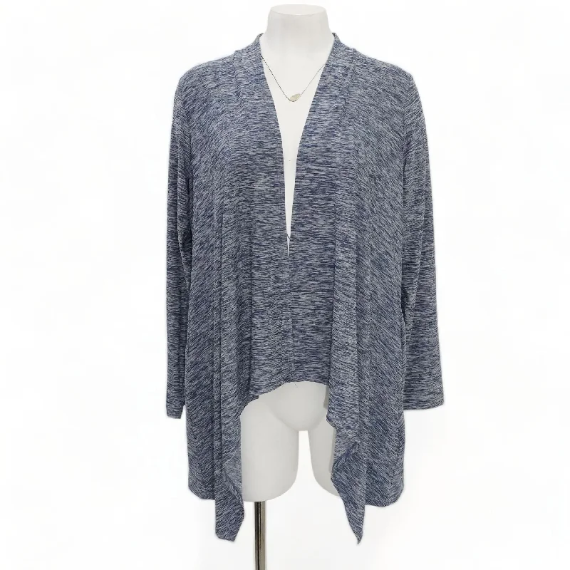 Blue Solid Cardigan Sweater Boxy Cardigan Fitted Cardigan A-Line
