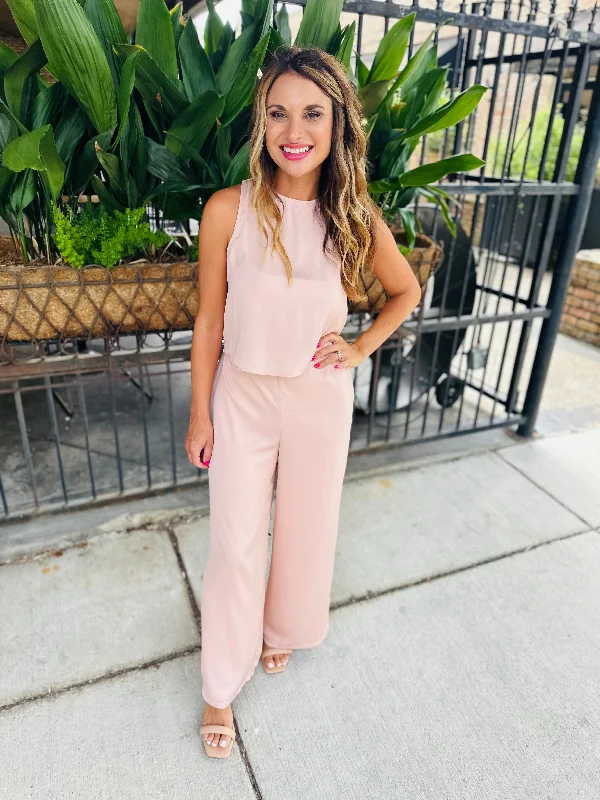 Fast Lane Back Ruched Cutout Tank- Blush seamless tank top