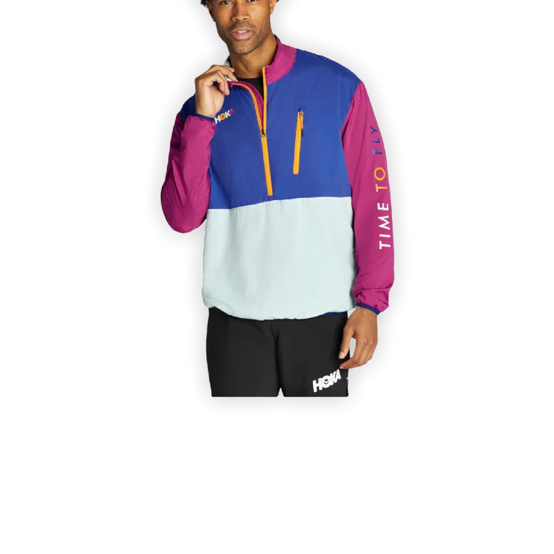 Men's Wind-Resistant Jacket Snapped Jacket Toggled Jacket Drawstring Jacket
