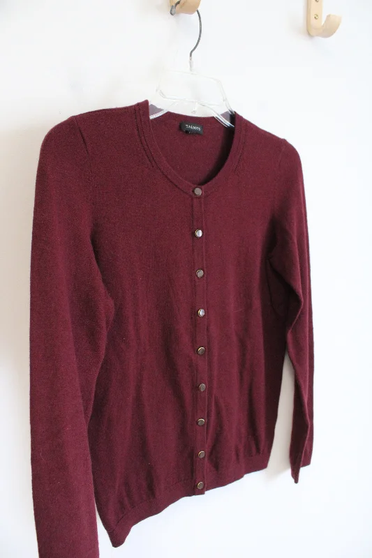 Talbots Burgundy Button Down Cardigan | S Long Cardigan Short Cardigan Medium Cardigan