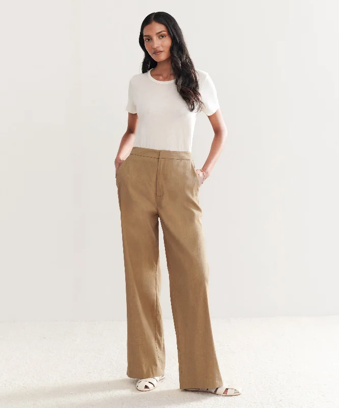Linen Keaton Pant Fashionable Button-Up Pants