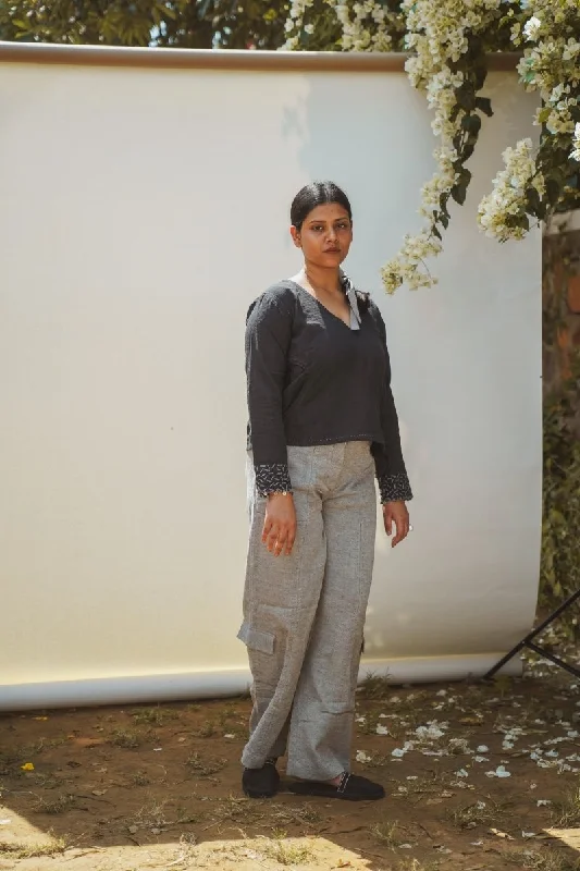 Sonder Patch Pocket Cotton Pants Modern Stretch Trousers