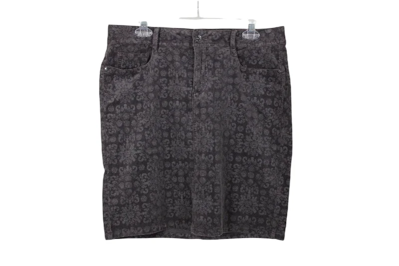 Sonoma Mid Rise Purple Corduroy Skirt | 8 breathable skirt fabric