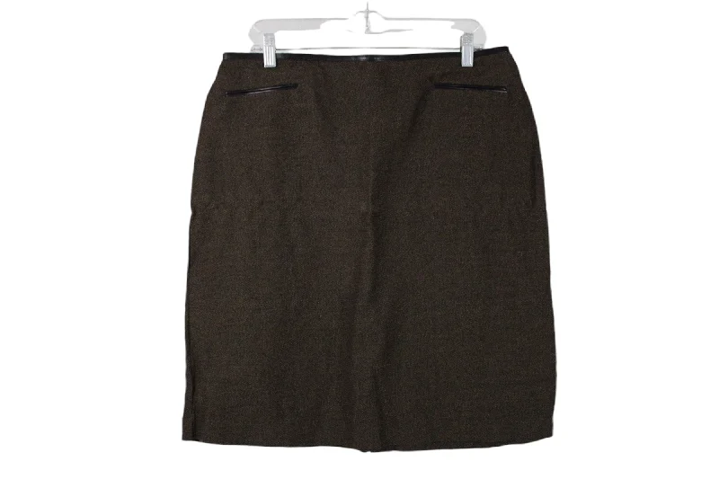 Merona Brown Skirt | 14 velvet skirt sumptuous