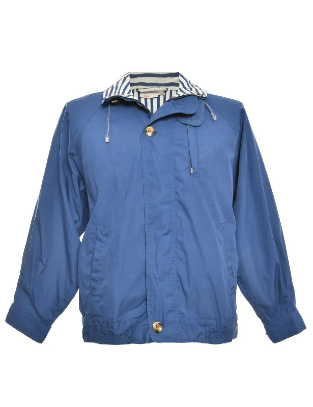 Zip Front Navy Jacket - M Mesh Jacket Canvas Jacket Denim Jacket