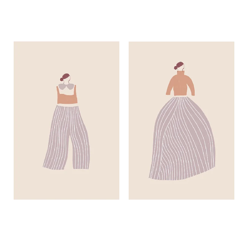 The Pants And The Skirt, Set Of 2 , By Menina Lisboa Casual Skinny Fit Pants