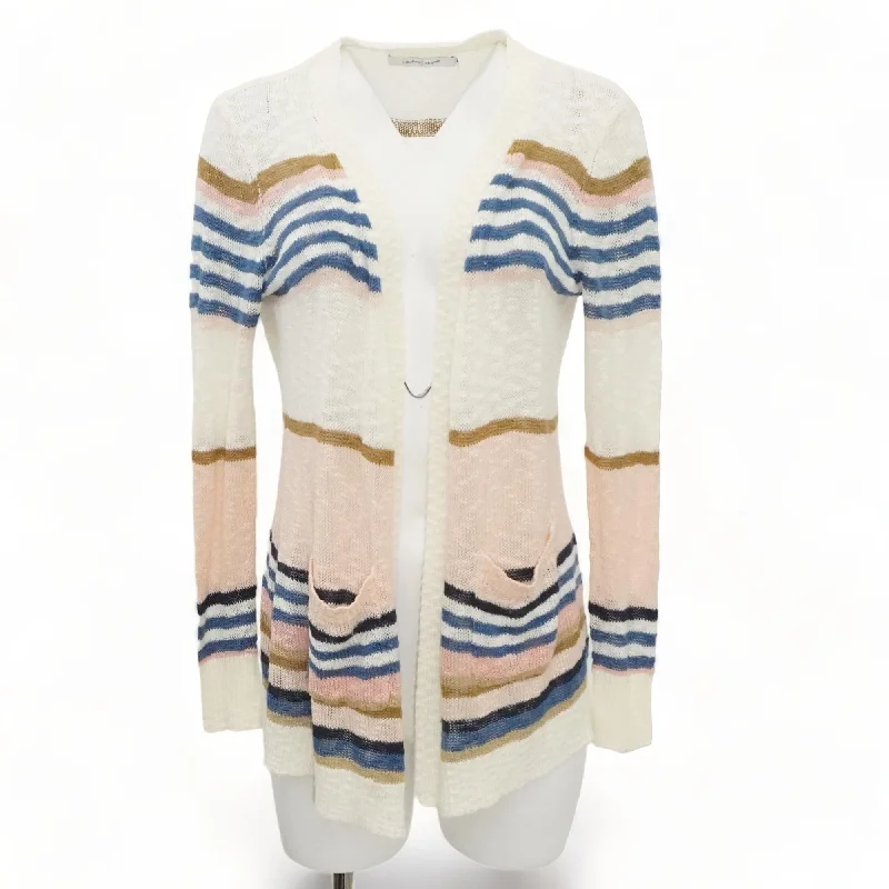 White Striped Cardigan Sweater Plaid Cardigan Polka Dot Checkered