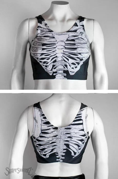 Women's 'SKELETON' Sport Tank - sportswear costume lemon yellow tank