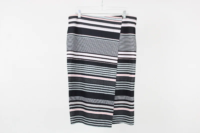 NEW New York & Company Striped Skirt | 14 wool skirt sturdy