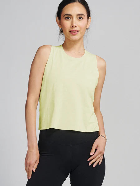task Performance Women's ALLways Tank in Citron long tank top