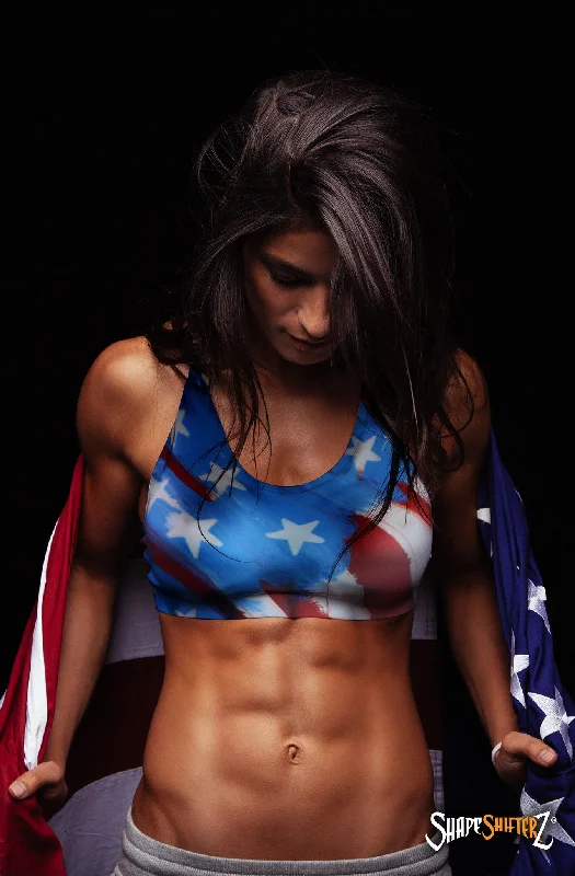 USA Flag Sport Tank Top - Ultra Contour playful tank top