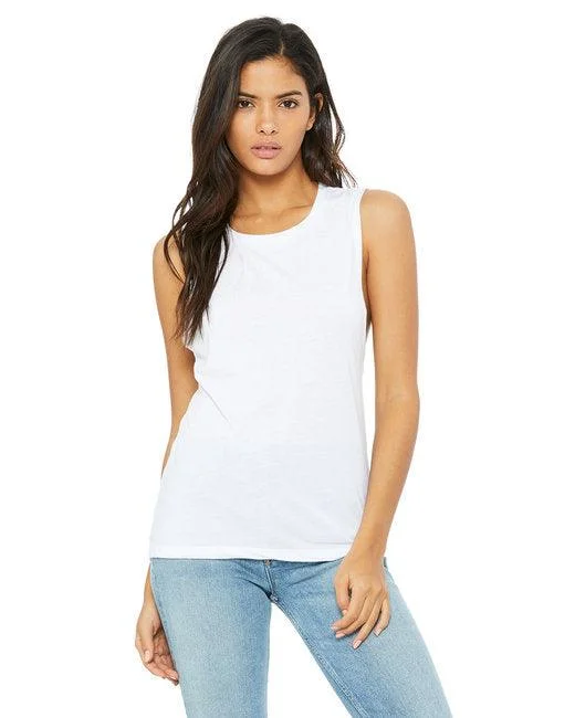 Bella + Canvas Ladies' Flowy Scoop Muscle Tank B8803 seamless tank top