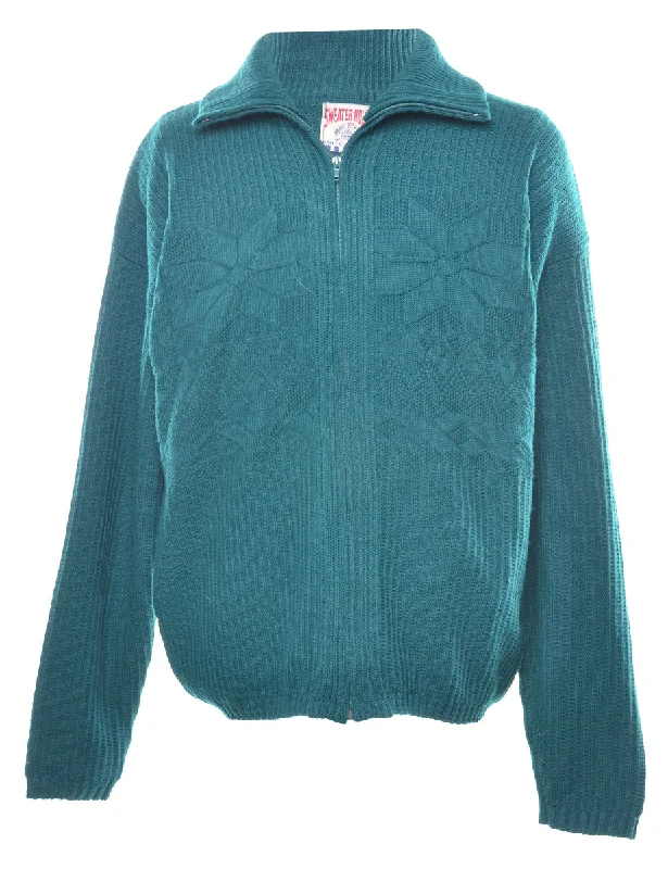 Green Nordic Cardigan - XL Anti-Pilling Anti-Shrink Durable
