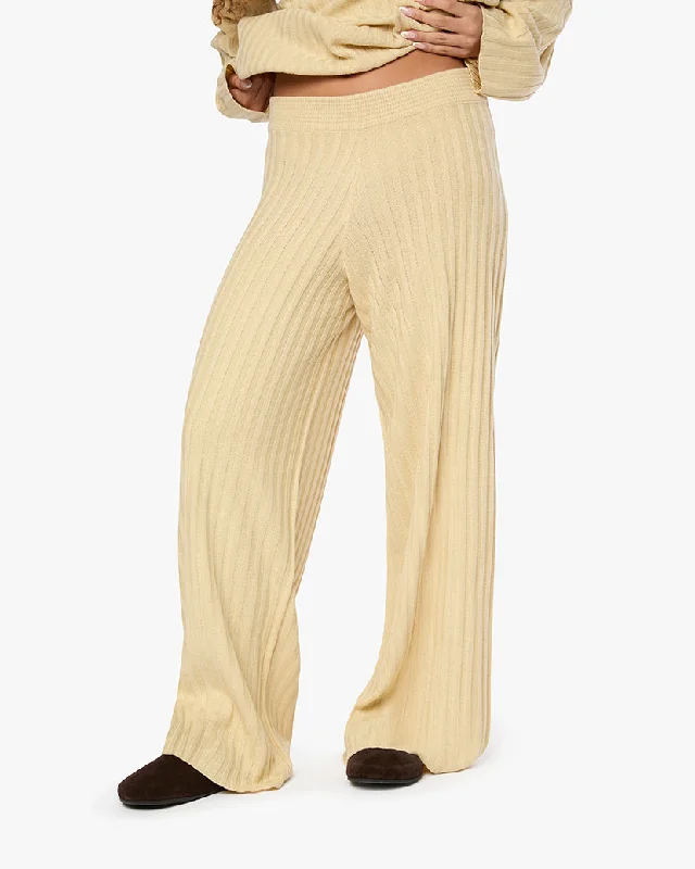 Wide Leg Pull On Pant Chic Faux Leather Pants