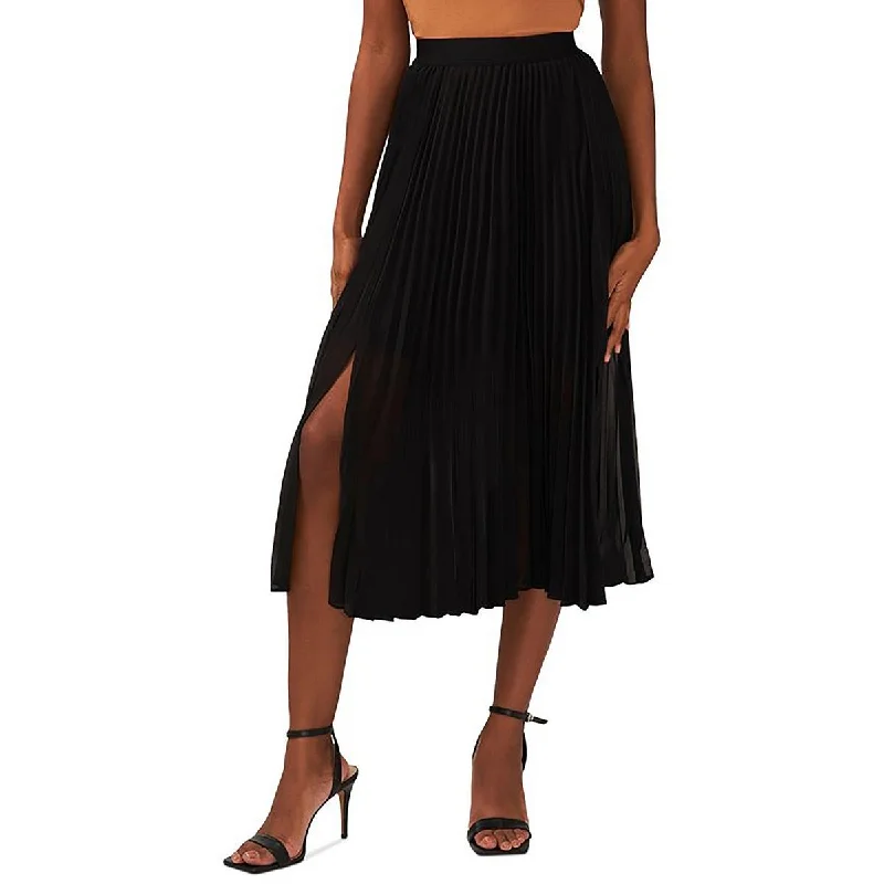 Sam and Jess Womens Pleated Mid Calf A-Line Skirt pencil skirt chic
