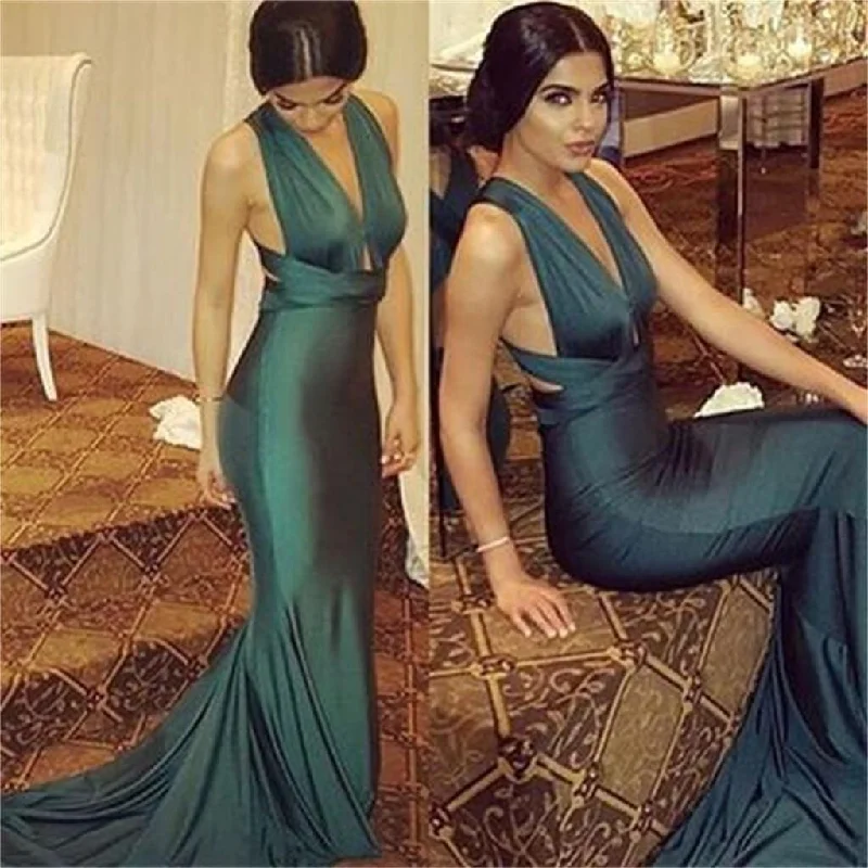 Charming Green Mermaid Long Formal Sexy Prom Dress,  Evening Party Dress, PD0310 Tunics Trousers formal