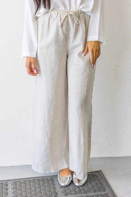 ELEANOR LINEN PANTS Cozy Maternity Pants
