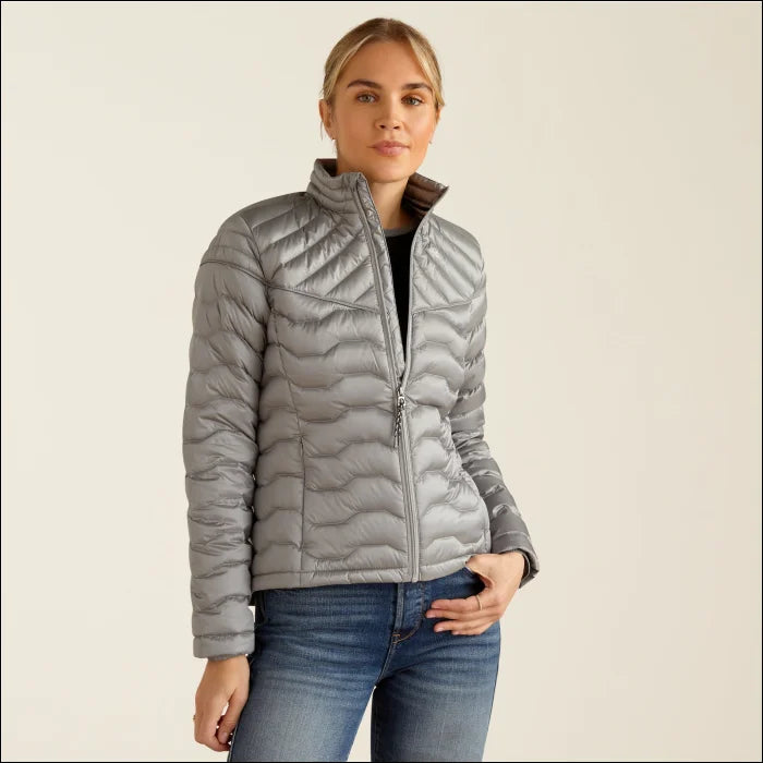 Ariat Women's Ideal Down Jacket - Ultimate Grey Fleece Jacket Down Jacket Feather Jacket Ariat Women's Ideal Down Jacket - Ultimate Grey Fleece Jacket Down Jacket Feather Jacket