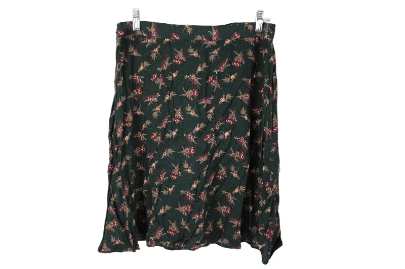 Vintage Maggie Lawrence Evergreen Skirt | 18/20 ( Women's 12) corduroy skirt textured