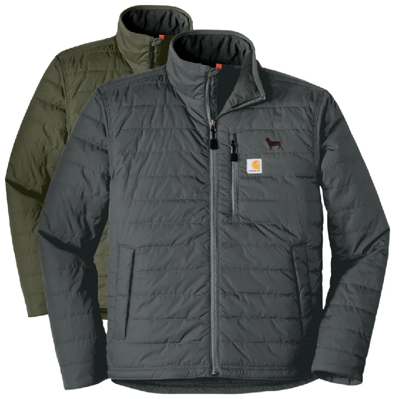Carhartt Gilliam Jacket with Boykin Spaniel Society Official Boykin Silhouette (2 colors) Wool Jacket Cashmere Jacket Tweed Jacket Carhartt Gilliam Jacket with Boykin Spaniel Society Official Boykin Silhouette (2 colors) Wool Jacket Cashmere Jacket Tweed Jacket