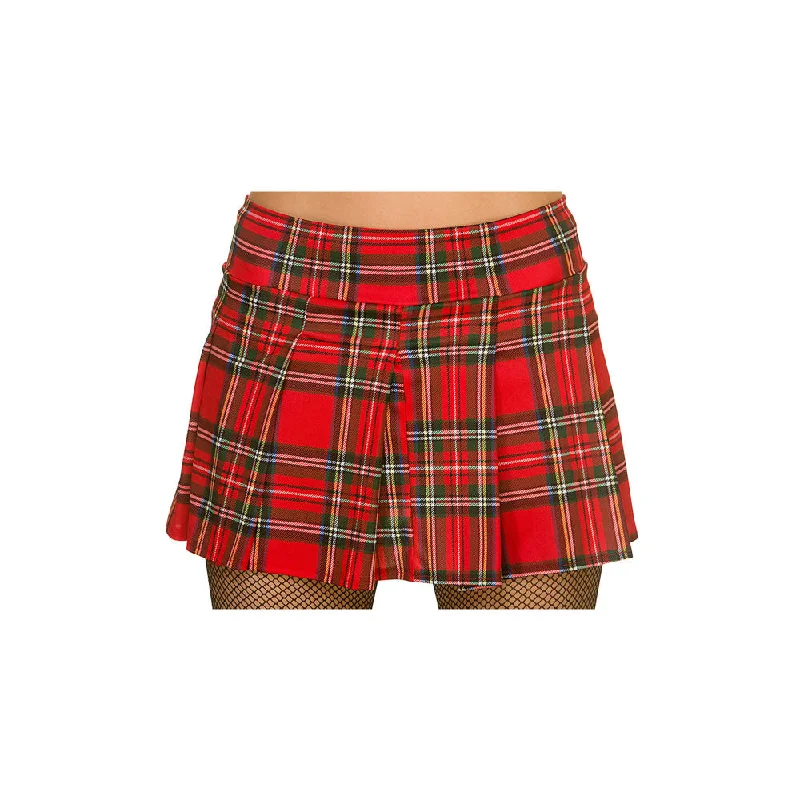 80s Punk Tartan School Skirt Retro Style Apparel silk skirt sleek