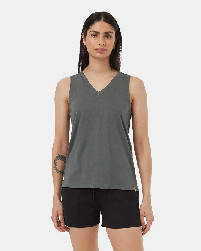 TreeBlend V-Neck Tank rhinestone tank top
