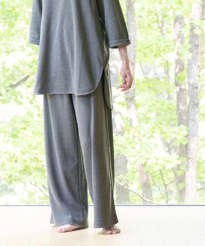 Soft smooth wide pants with grass-dyed botadegi Cozy Lounge Pants