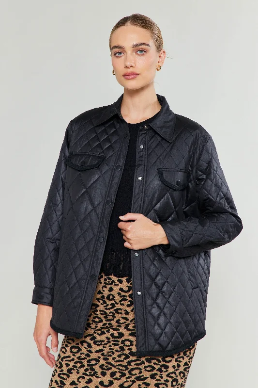 Diamond Quilted Jacket Wool Jacket Cashmere Jacket Tweed Jacket