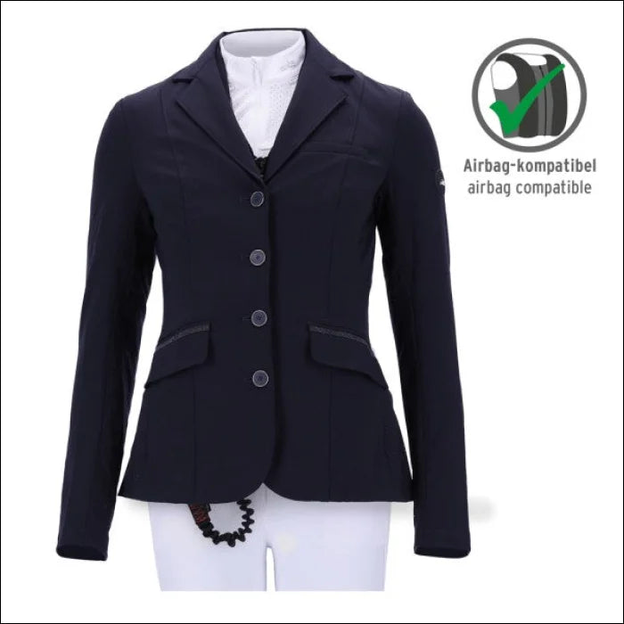 Schockemohle Women's Amelie Show Jacket - Navy Striped Jacket Polka Dot Jacket Floral Jacket Schockemohle Women's Amelie Show Jacket - Navy Striped Jacket Polka Dot Jacket Floral Jacket
