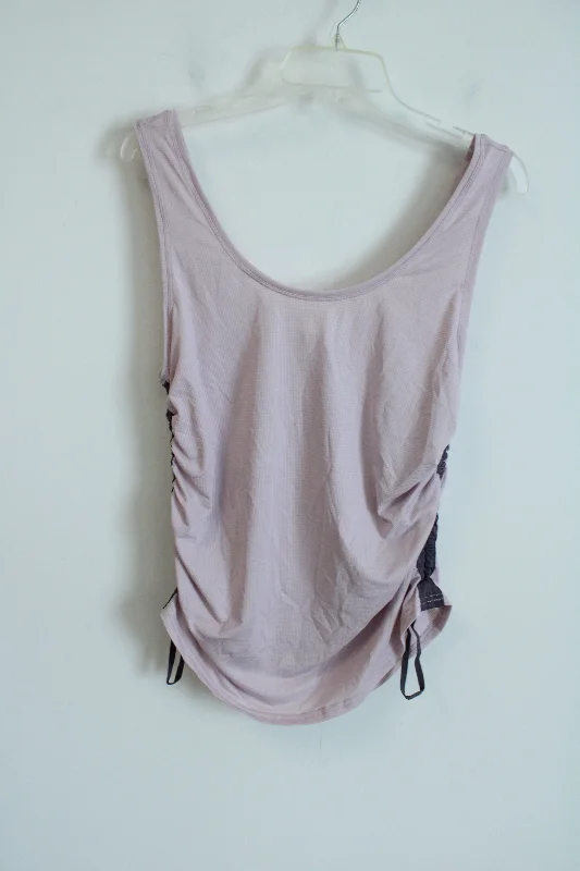 NEW Fabletics Cashel Light Pink Purple Cinch Side Tank | M playful tank top