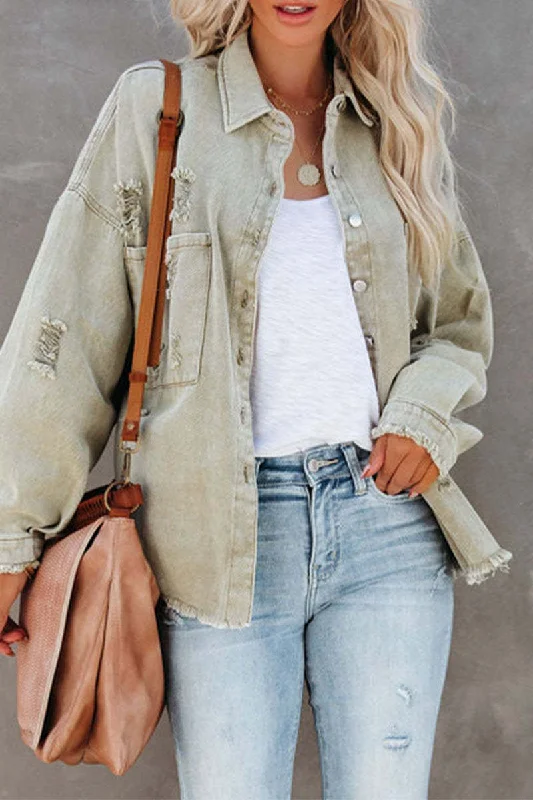 Women Autumn Winter Vintage Colored Denim Jacket Notch Collar Peter Pan Collar Cowl Neck Women Autumn Winter Vintage Colored Denim Jacket Notch Collar Peter Pan Collar Cowl Neck