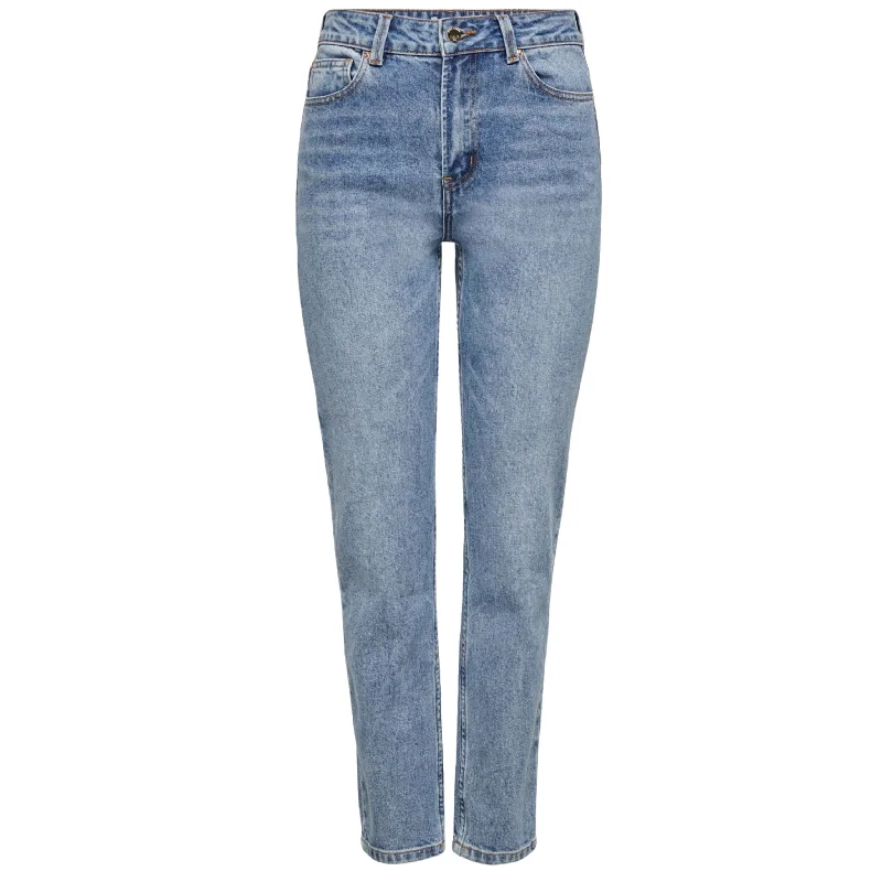 ONLY - Emily Straight High Waist Denim Pants Comfy High-Waist Jeans