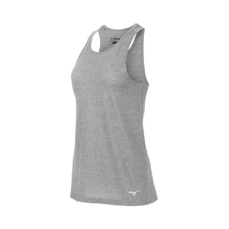 Women's Mizuno Infinity Tank in Quiet Shade graphic tank top