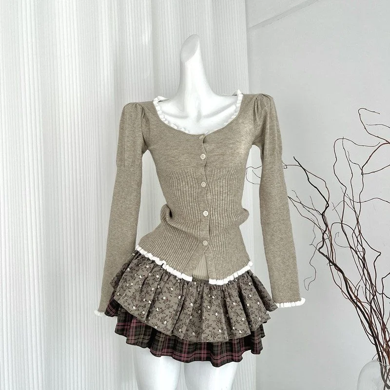 Wool Design Vintage Cardigan Vintage Suit Beaded Cardigan Sequined Faux Fur