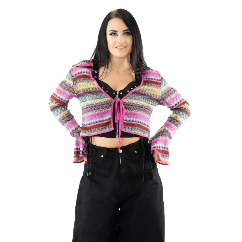 BERNINA CARDIGAN - MULTI Asymmetrical,ymmetric Pencil Cardigan
