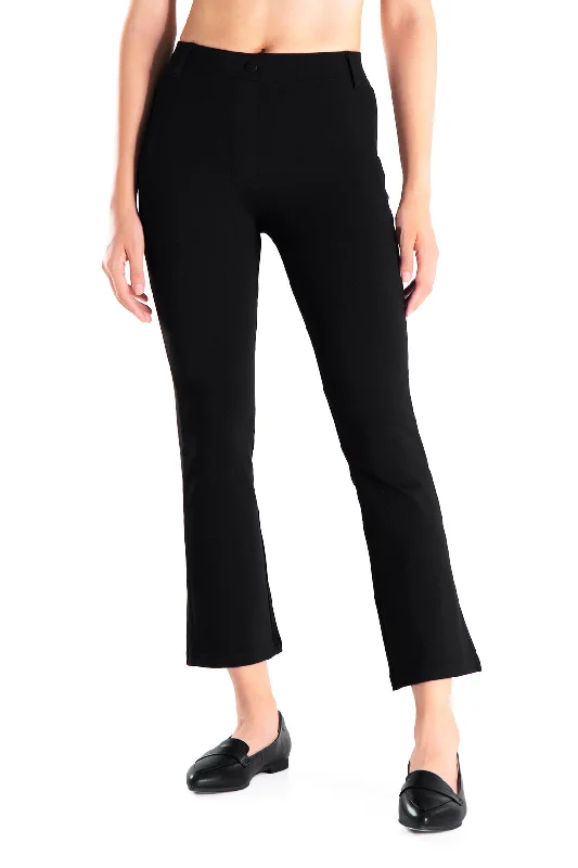 Flare Cropped Yoga Dress Pants Fashionable Track Pants