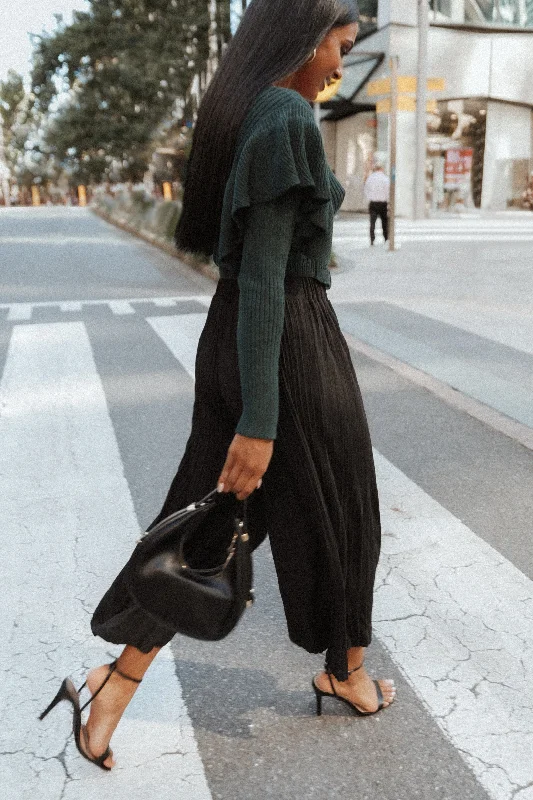 Cher Pant - Black Comfy Cargo Trousers