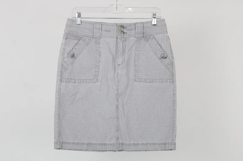 Eddie Bauer Gray Skirt | 2 chiffon skirt airy