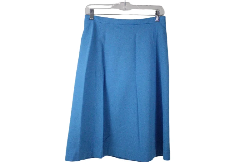 Blue Skirt | 14 leather skirt sleek