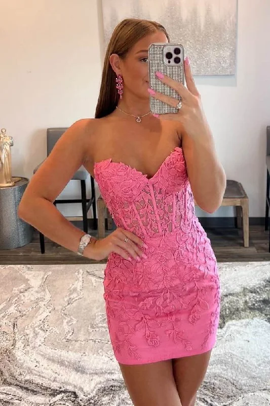 Sexy Bodycon Strapless Lace Mini Party Dress Homecoming Dresses Tunics Essential wardrobe Sexy Bodycon Strapless Lace Mini Party Dress Homecoming Dresses Tunics Essential wardrobe