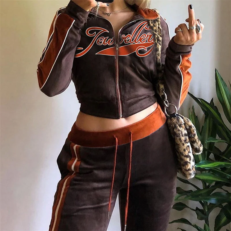 Stitched Letter Embroidered Jacket Straight Casual Pants Suit Jersey Jacket Tulle Jacket Batik Jacket Stitched Letter Embroidered Jacket Straight Casual Pants Suit Jersey Jacket Tulle Jacket Batik Jacket