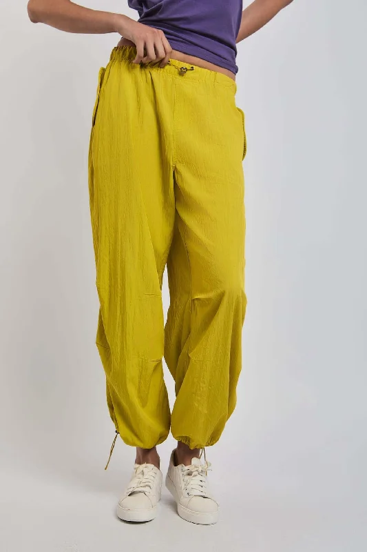 Women Pant Wide Leg  In Stripes Yellow Comfortable Denim Leggings