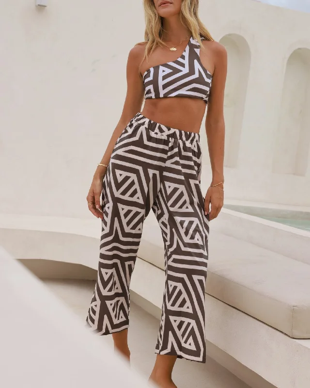 The Dubai Days - Resort Flood Pants Comfortable Pleated Pants