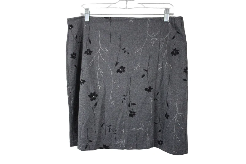 Fashion Bug Gray Skirt | XL lightweight skirt design