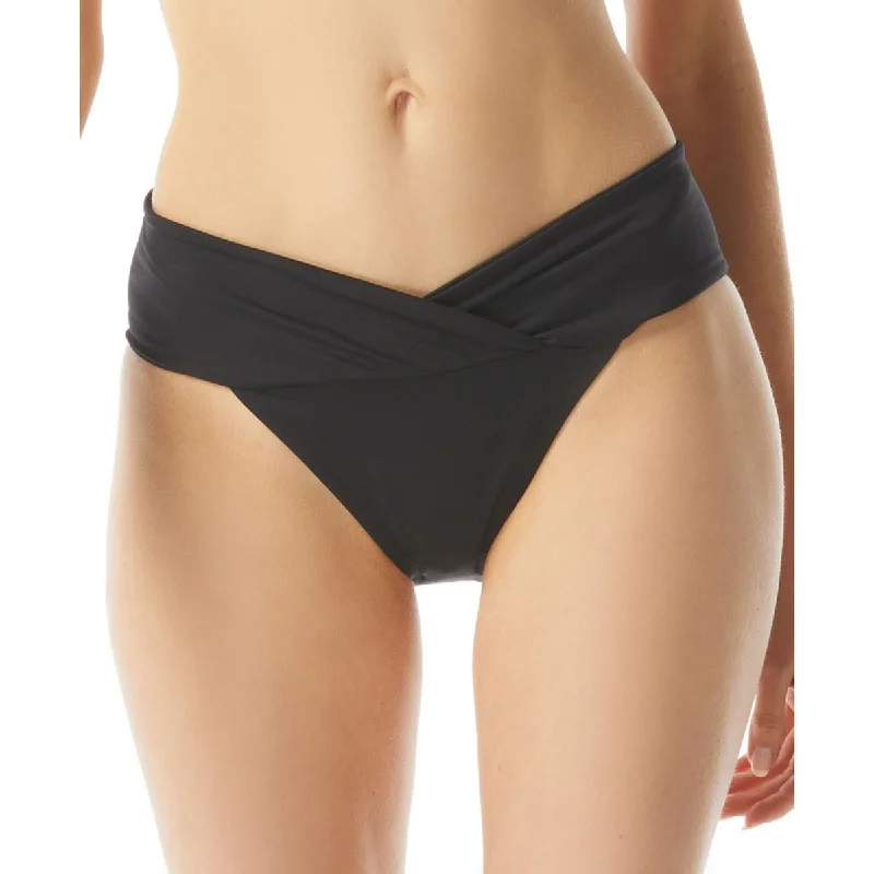 Womens Solid Gathered Waist Swim Bottom Separates Comfortable Swim Dress