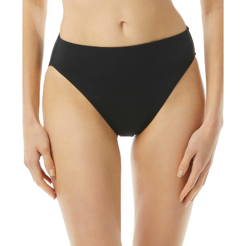 Womens Solid High-Leg Swim Bottom Separates Swimsuit with Skirt