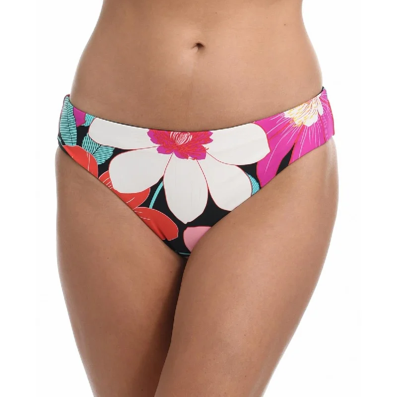 Womens Floral Reversible Swim Bottom Separates Halter Top Bikini