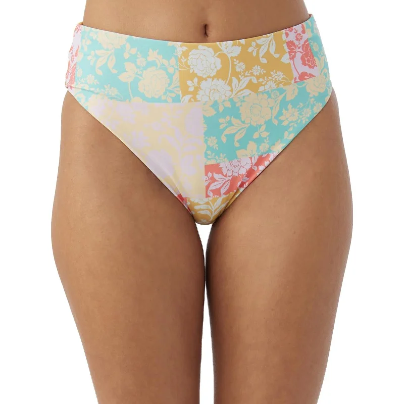 Womens Floral Lined Swim Bottom Separates Sleek Racerback Swimsuit