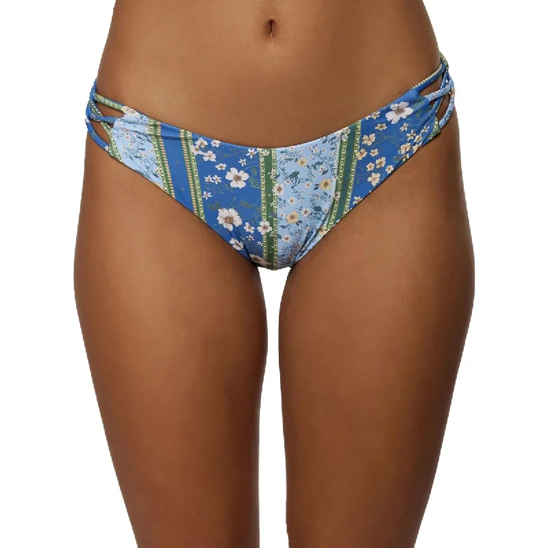 Womens Floral Cut-Out Swim Bottom Separates Stylish Cover-Up Set